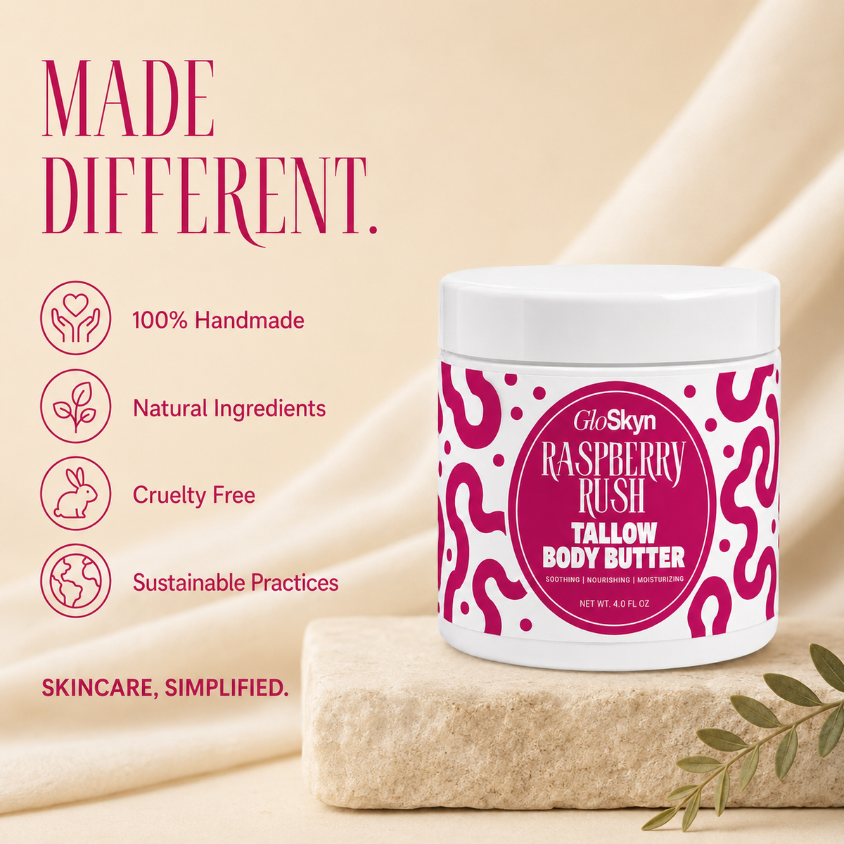 Raspberry Rush | Tallow Body Butter