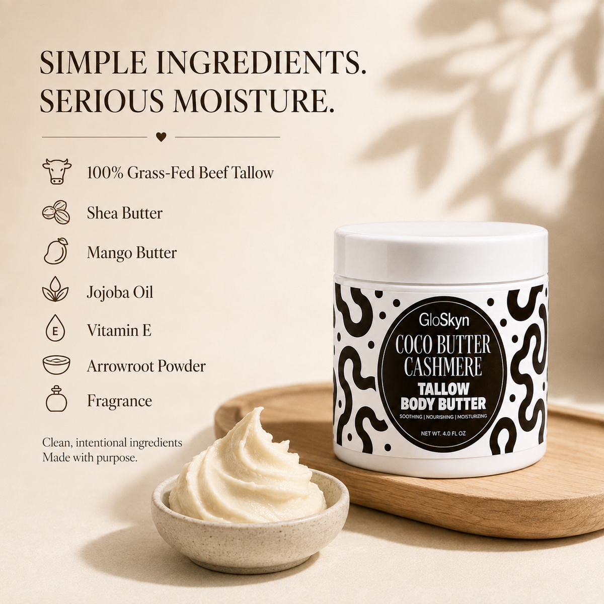 Coco Butter Cashmere | Tallow Body Butter