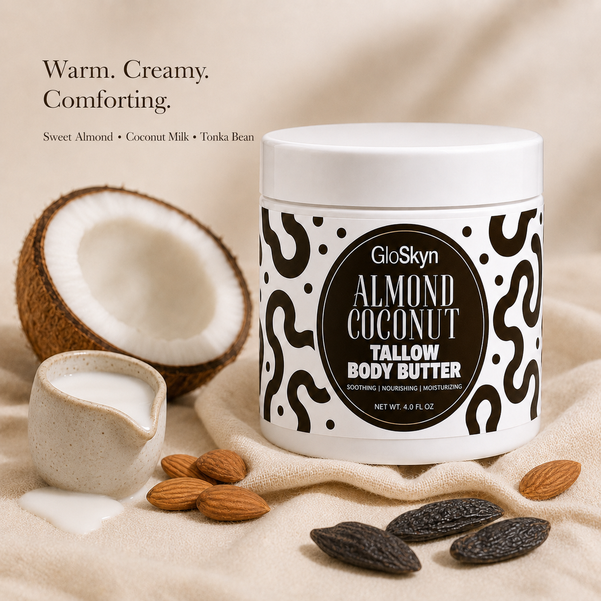 Almond Coconut | Tallow Body Butter