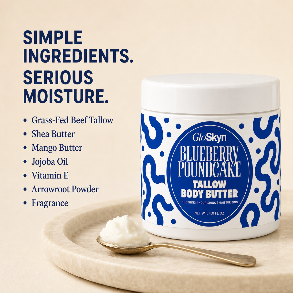 Blueberry Poundcake | Tallow Body Butter