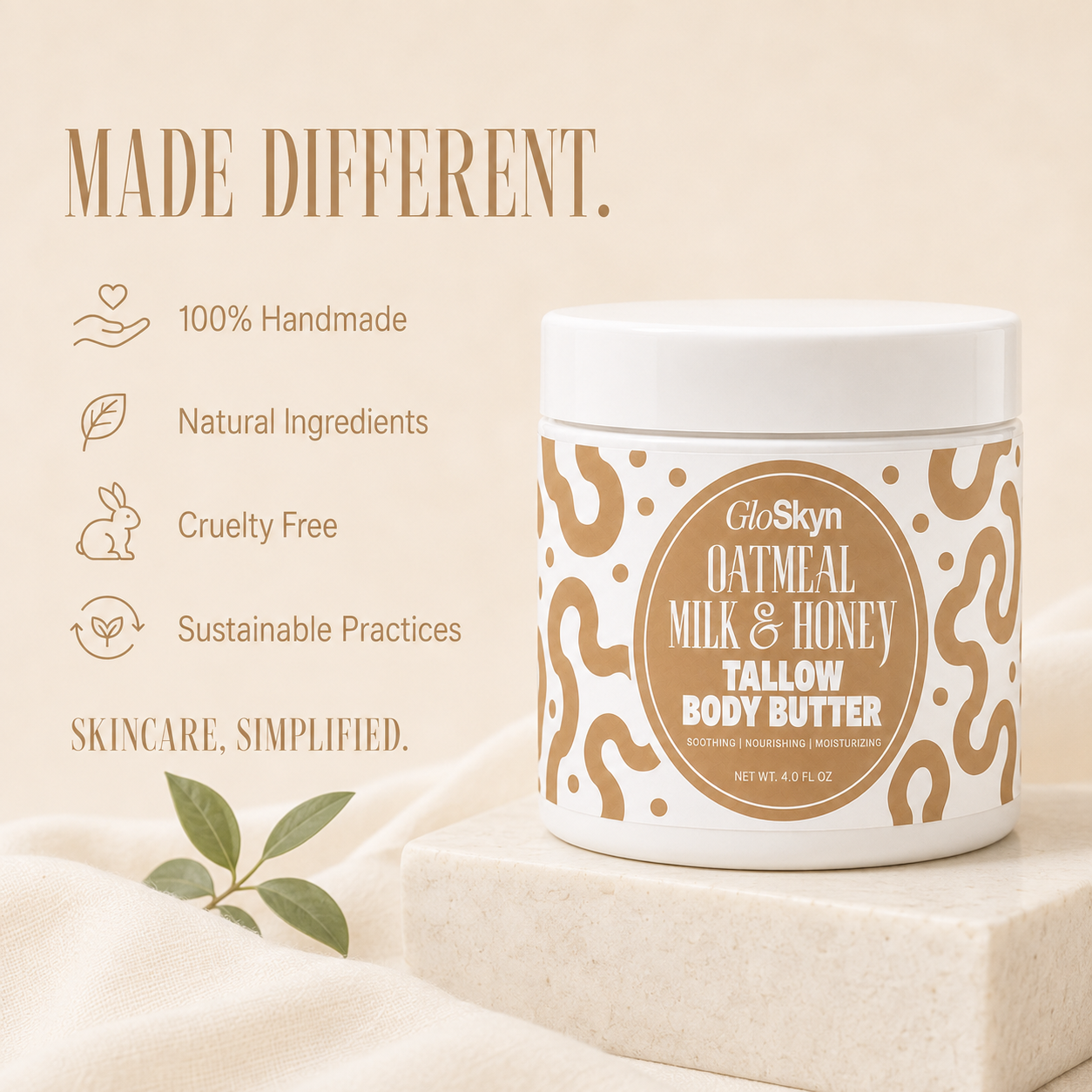 Oatmeal Milk and Honey | Tallow Body Butter
