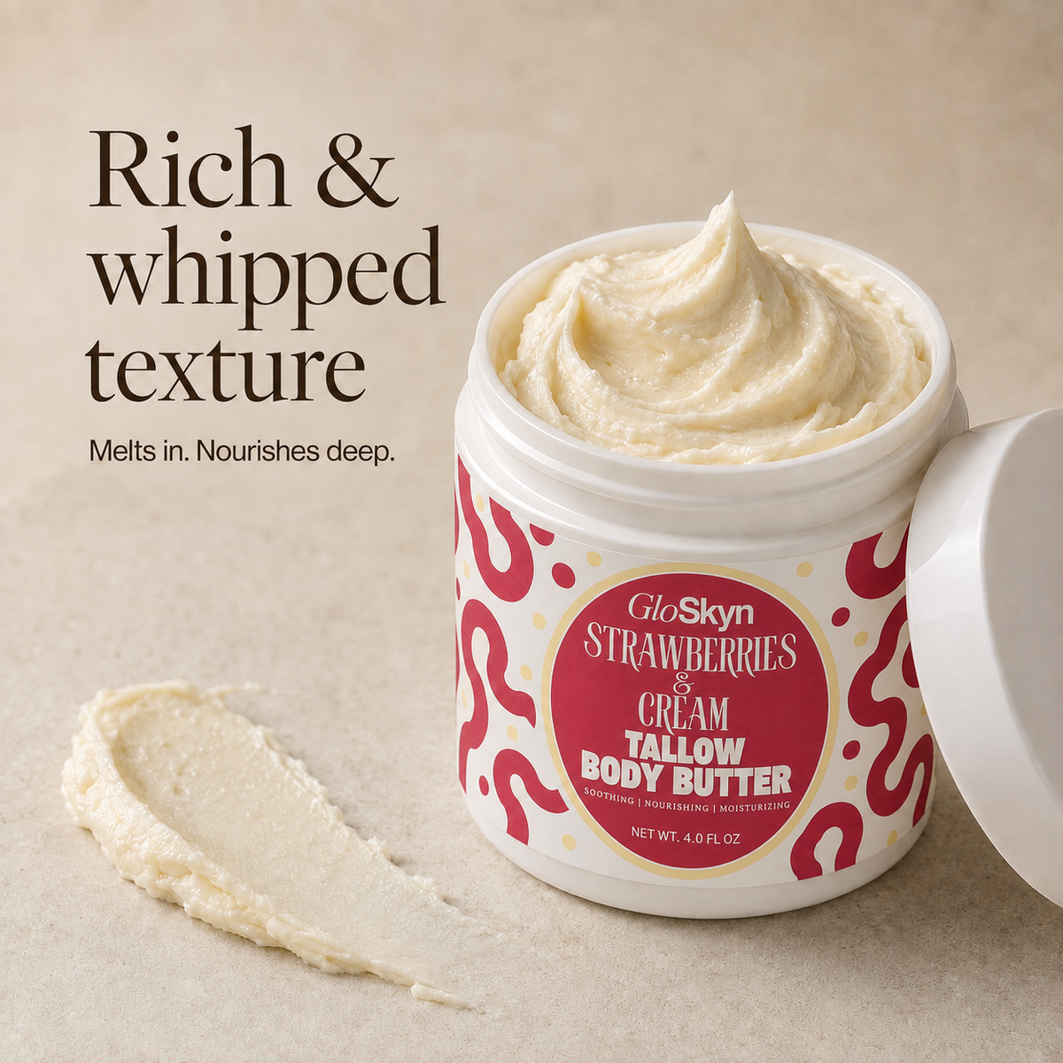 Strawberries & Cream | Tallow Body Butter