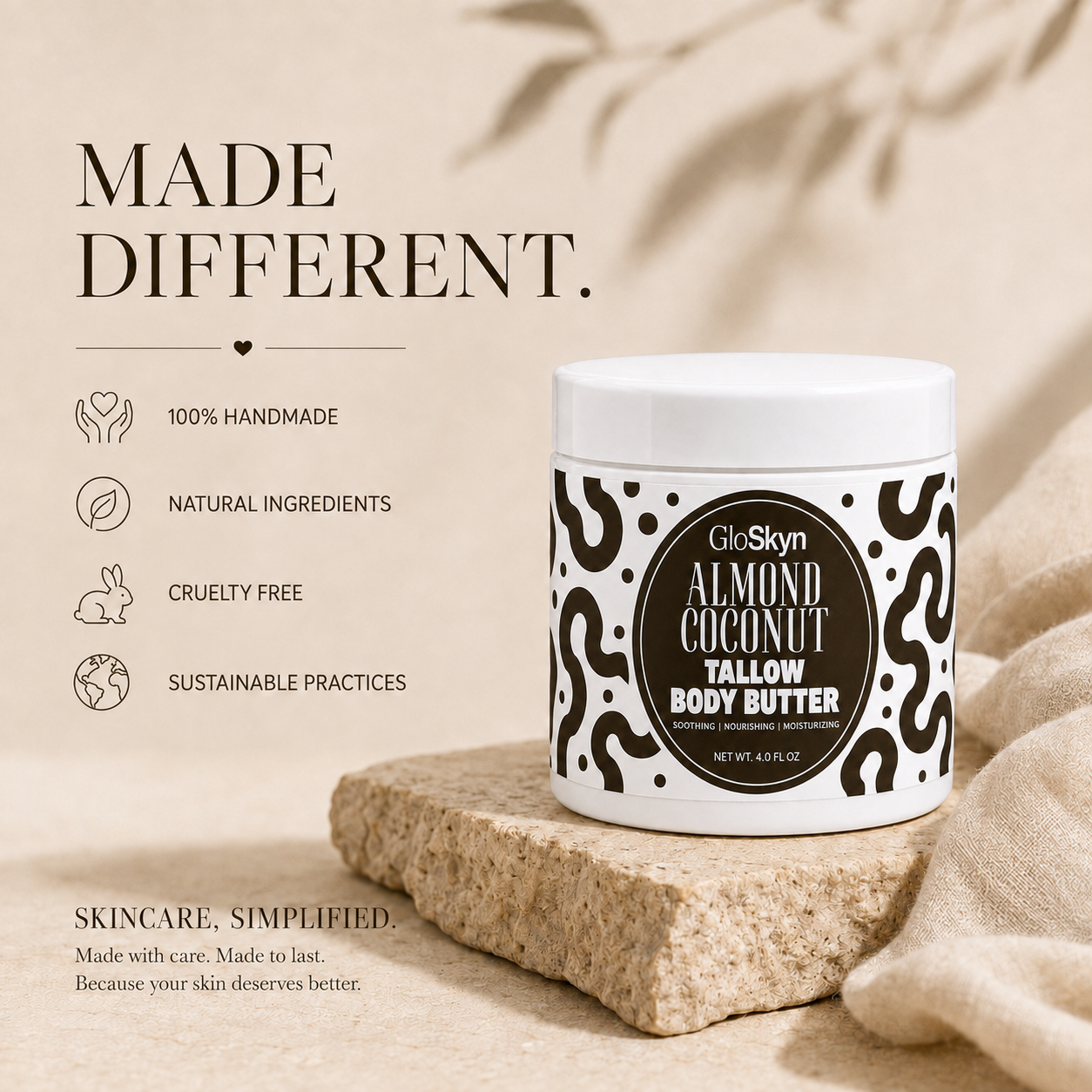 Almond Coconut | Tallow Body Butter